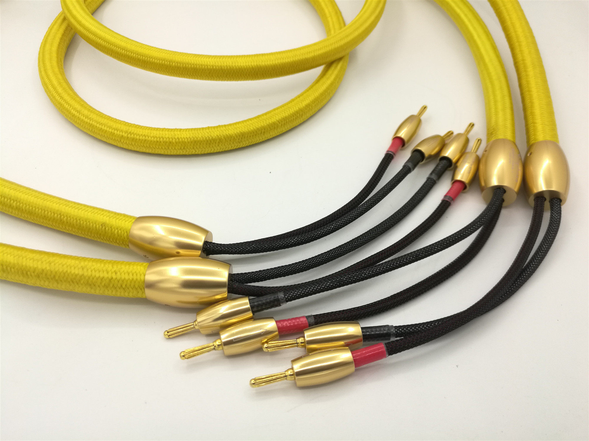 原装日本  金嗓子1号 发烧喇叭线 音箱线 极烧级 2.5米