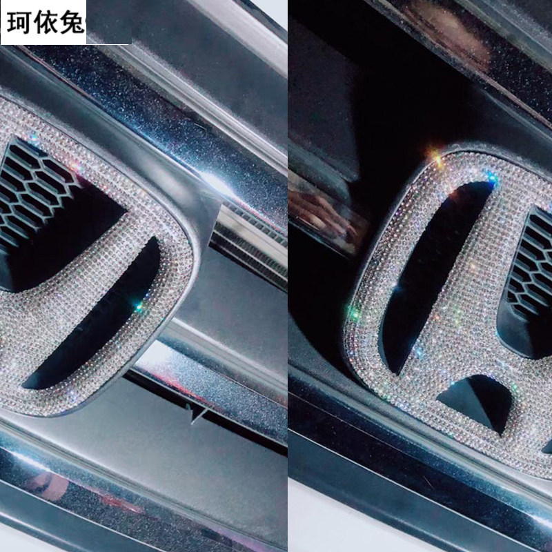 适用于本田杰德竞瑞艾力绅冠道车标锋范奥德赛思铂睿钻石贴纸