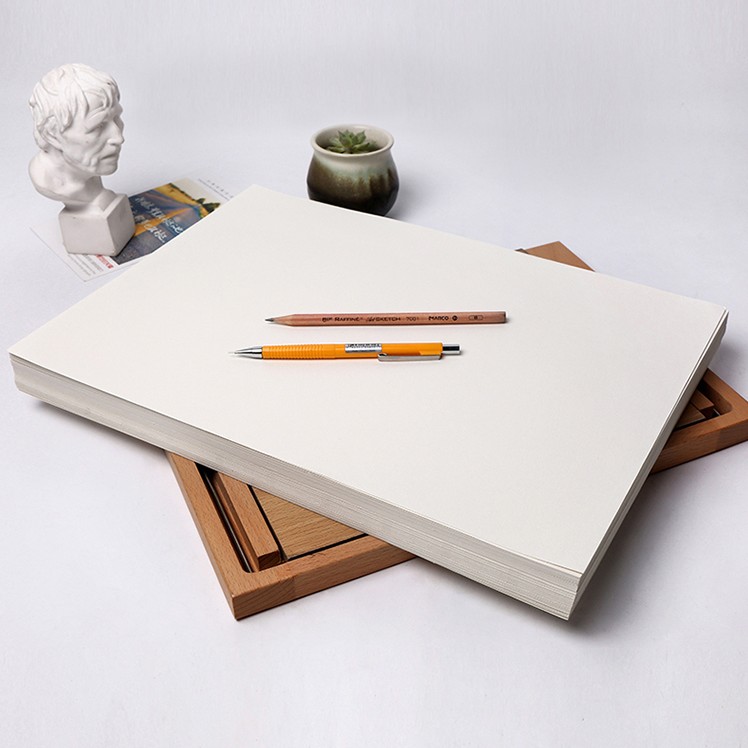 4开8开素描纸4k8k16k速写本美术儿童diy绘画纸水彩纸水粉纸铅画纸