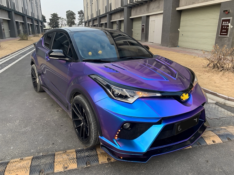 适用于丰田chr奕泽改装glanzen大包围前保险后杠侧裙尾翼外观套件