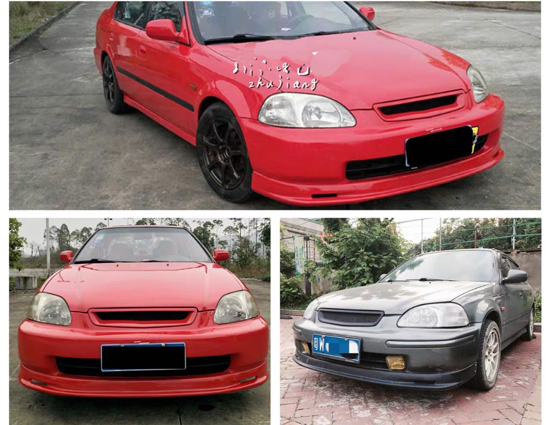 96-98款六代思域EK3改装小包围99-00款思域EK1后唇EK3前唇TR款