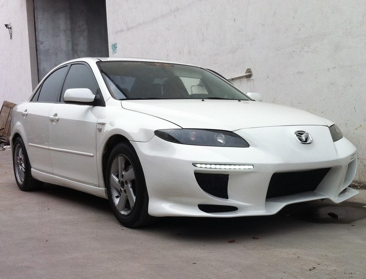 适用于马自达6改装鲨鱼款大包围 M6汽车前后保险杠马6侧裙小尾翼