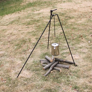 日本wholeearth户外露营烧烤野餐篝火明火悬挂置物铁架子