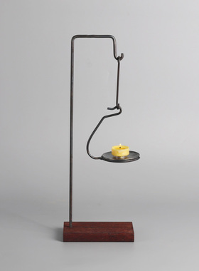 新中式纯手工铁艺倒流香炉客厅