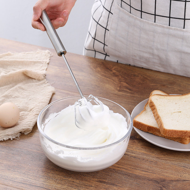 304不锈钢半自动打蛋器手动小型家用按压式打发搅奶油搅拌棒神器