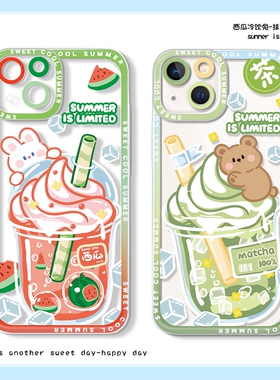 三川志适用于iPhone17promax苹果16手机壳15plus透明12mini可爱原创14夏天情侣p70小米13华为mate60保护套scz