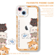 三川志iPhone16promax苹果14plus手机壳新款 透明13mini可爱12原创小众高级感11叠叠猫咪保小米15护套情侣scz