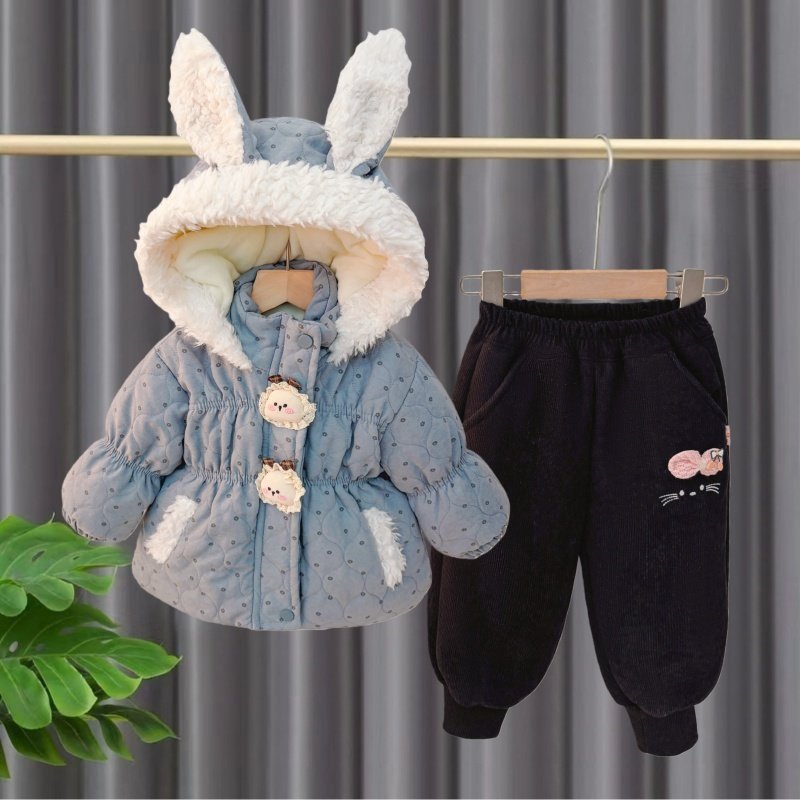 女童加绒保暖套装2026冬季新款儿童外套甜美超好看冬装宝宝两件套,童装/婴儿装/亲子装,套装,淘宝优惠券,粉丝福利购,淘宝优惠卷