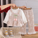 套装 2026新款 洋气时髦女宝宝上衣裤 女童春装 子婴儿三件套春秋童装