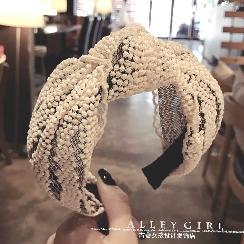 the republic of korea Upscale lace Boutique Hair hoop Card issuance Simplicity Hollow Broadside Tie Hair Versatilein the Accessories/Fashion Jewelry, Hair Accessories  category - from Buy2taobao.com to provide professional Taobao agent buy service