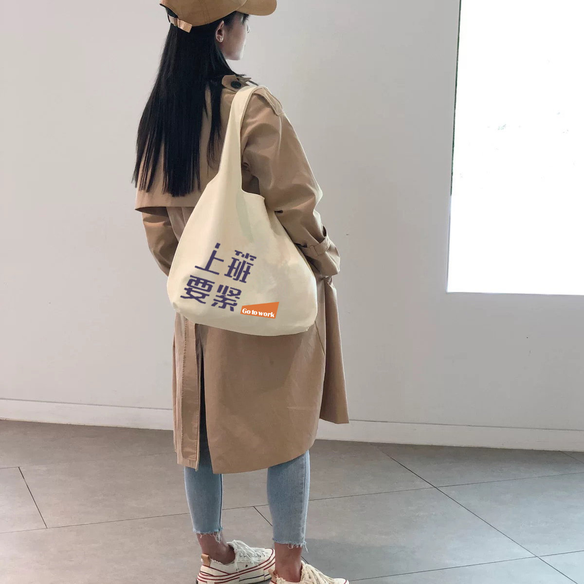 背心式手提帆布袋来图定制diy女批发单肩大容量学生购物广告logo