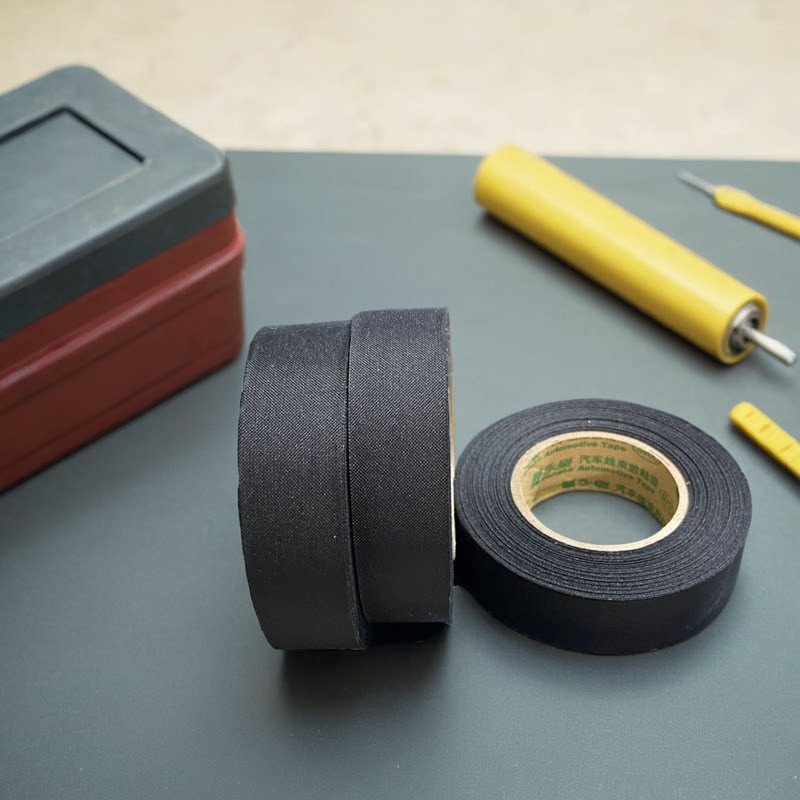 车用胶布胶带 耐高温汽车线束整理 绝缘胶布 涤纶布基 音响改装路