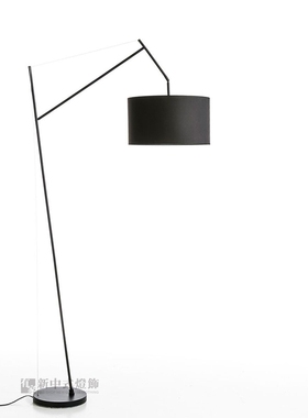国外设计师创意钢丝黑色钓鱼落地灯酒店样板房别墅客厅沙发旁立灯