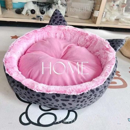 秋冬保暖猫窝毛绒窝可爱法兰绒猫窝小猫窝海绵猫窝
