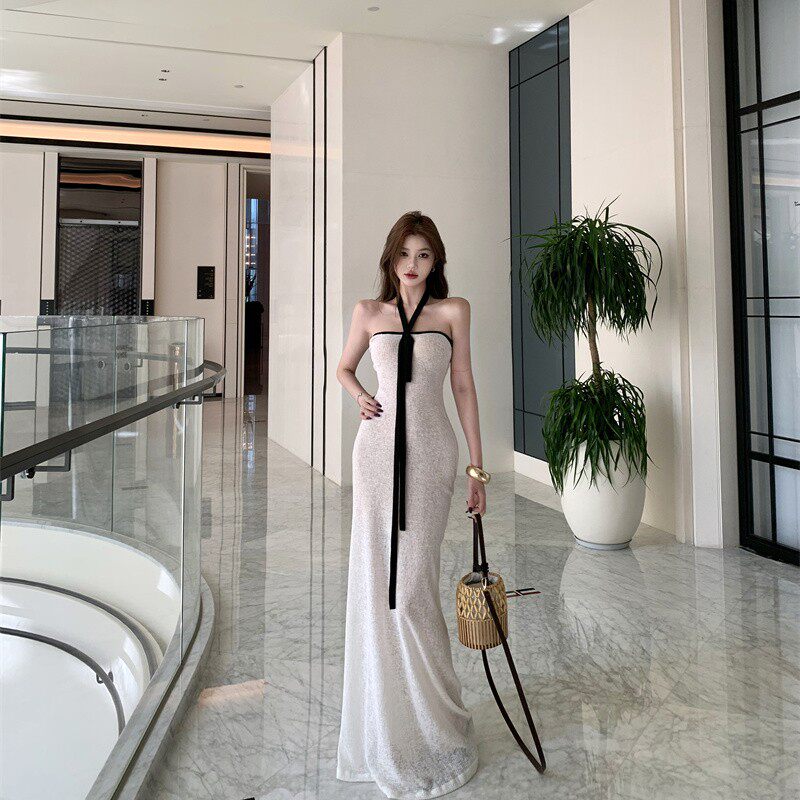 2025新款美式复古休闲连衣裙女春秋款宽松显瘦百搭长裙潮牌痞帅