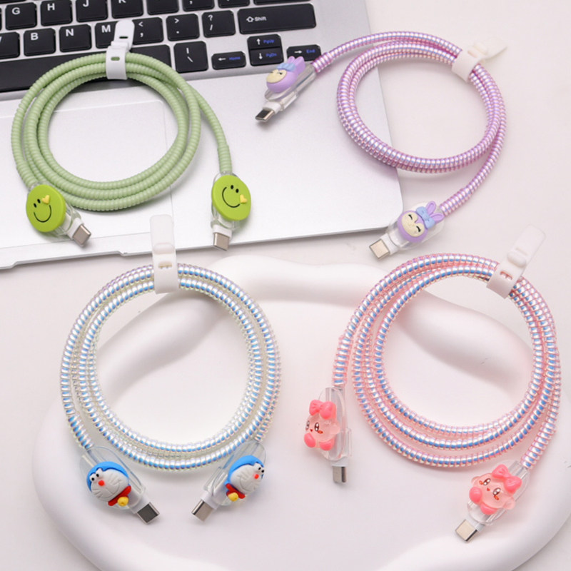 适用苹果17数据线保护套16充电线防折断iphone14电源线缠绕绳ipad