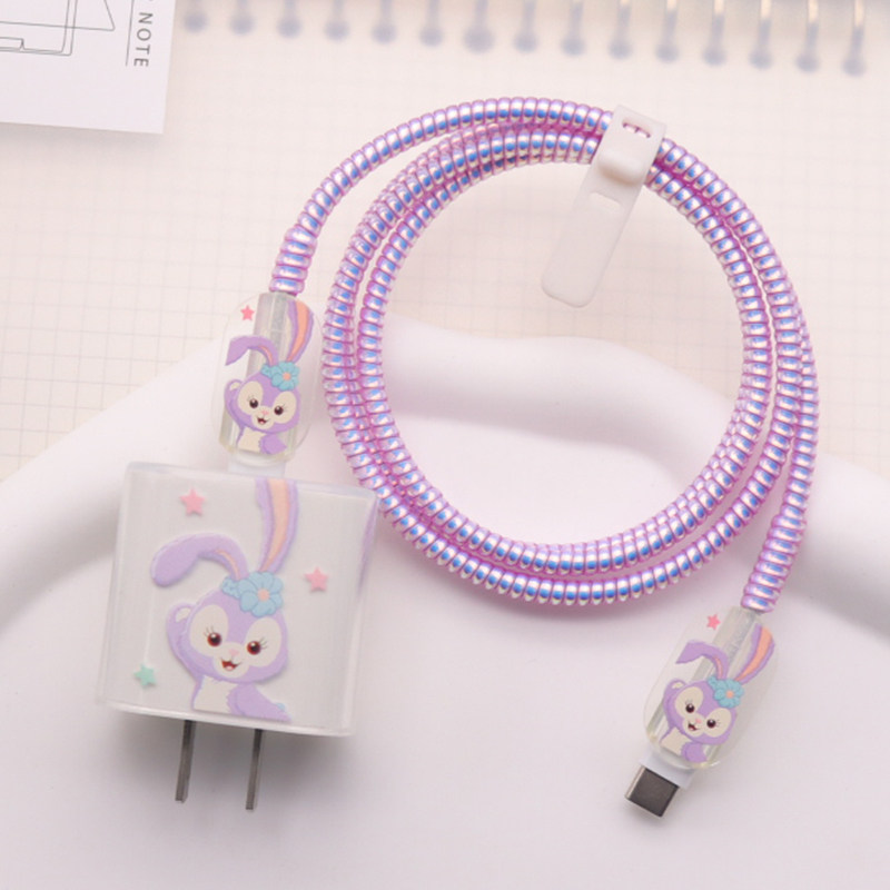 星黛露适用苹果数据线保护套16pro/15max/14快充ipad820W充电器壳