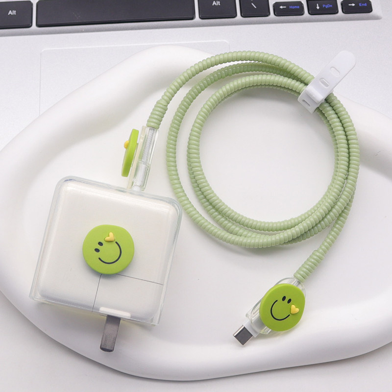 适用苹果30W/35W充电器保护套17P数据线保护套16快充15电线缠绕绳