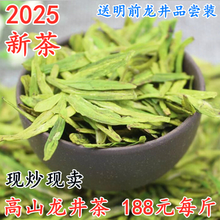 龙井2025新茶绿茶雨前龙井春茶高山茶叶豆香龙井43号茶农直销500g