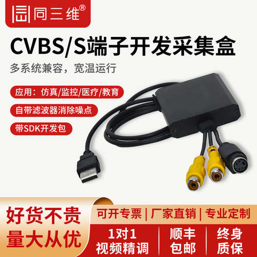 同三维标清CVBS/BNC/S端子采集卡