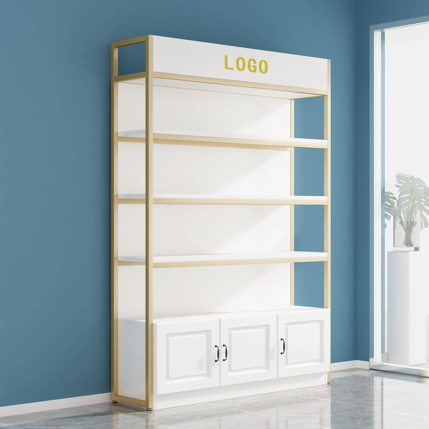 定制多层超市置物架展示架便利店货柜产品化妆品展示柜陈列样货架