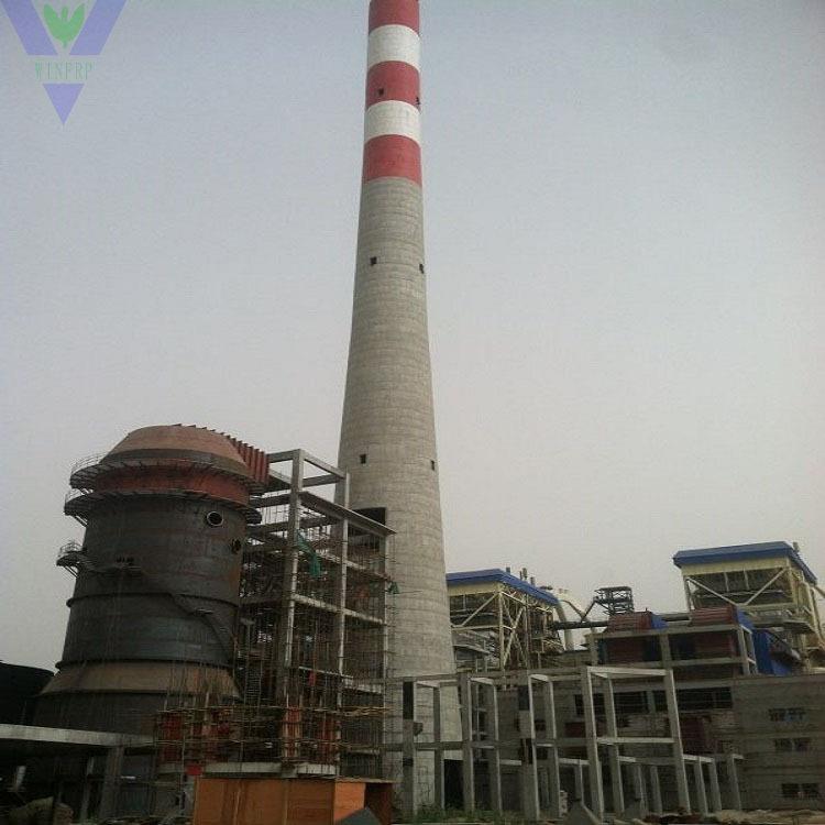 江苏大型玻璃钢烟囱热电厂脱硫排烟内筒生产厂家可定制防腐玻纤