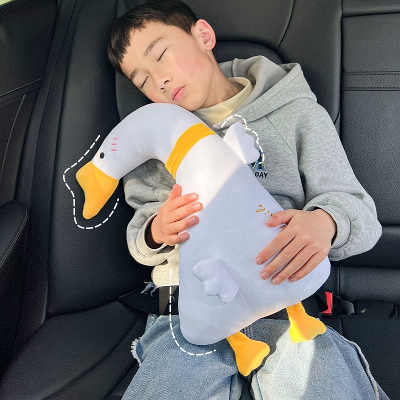 车载枕头儿童长途坐车睡觉神器车用抱枕汽车后排座椅靠头枕护颈枕