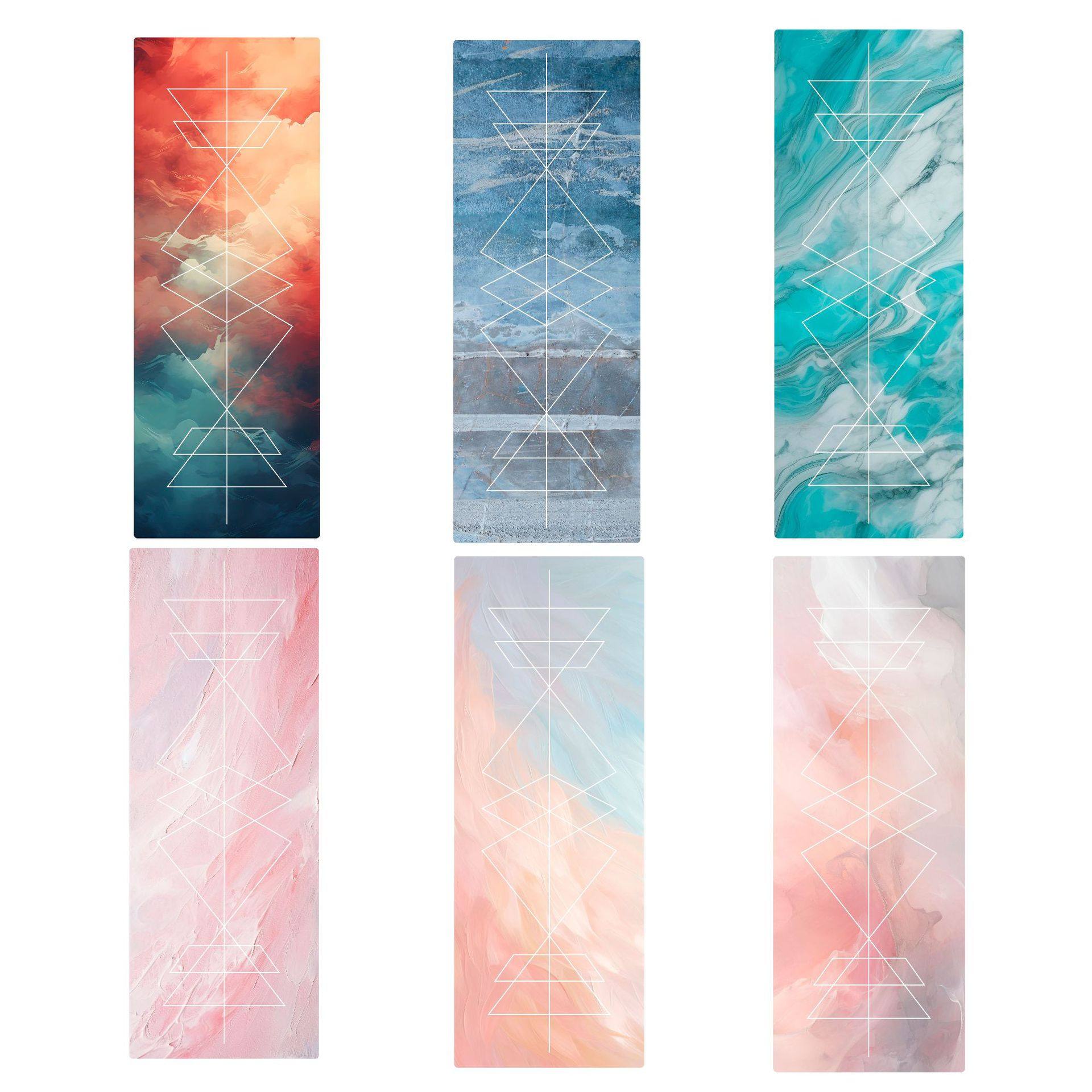 水彩印花瑜伽垫PU天然橡胶普拉提防滑健身垫瑜伽毯倒立垫2mm5mm,运动/瑜伽/健身/球迷用品,瑜伽垫,淘宝优惠券,粉丝福利购,淘宝优惠卷