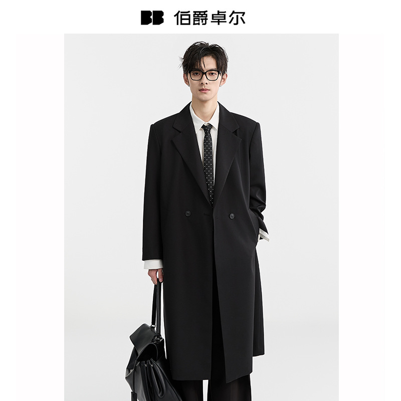 伯爵卓尔25秋长款风衣男商务休闲