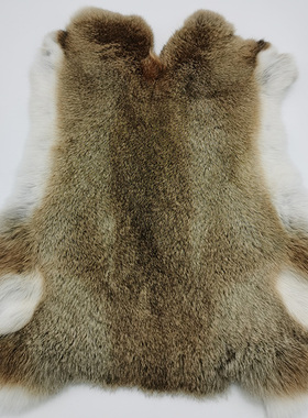 老兔皮整张獭兔毛皮料獭兔毛DIY饰品护膝座垫大兔子皮整张兔毛料