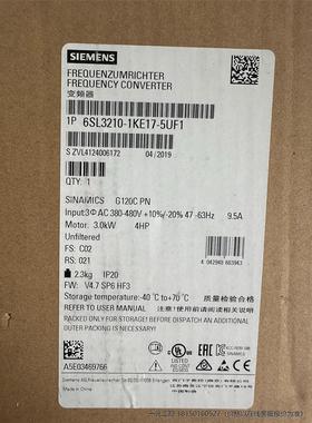 询价！西门子6SL3210-1KE17-5UF1变频器G120C,
