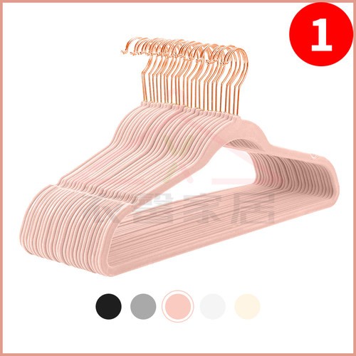 植绒衣架50个装防滑不鼓包师推荐