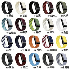 适用Whoop5.0智能运动手表斜纹双色尼龙表带普通版专用腕带心电图