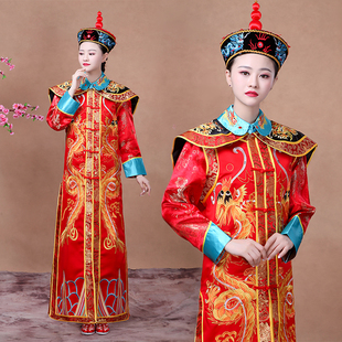 清朝古装宫廷满族皇后太后服装高档汉服成人甄嬛传小品年会演出服