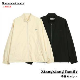 星球-自制 ”日出“刺绣肌理感薄款拉链立领外套2025新款秋冬兔奶