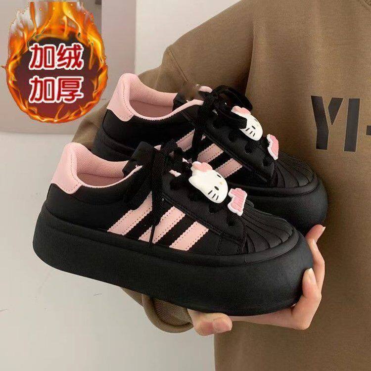 女童2025秋冬季新款厚底面包休闲板鞋百搭爆款中大童卡通运动鞋子,童鞋/婴儿鞋/亲子鞋,板鞋,淘宝优惠券,粉丝福利购,淘宝优惠卷