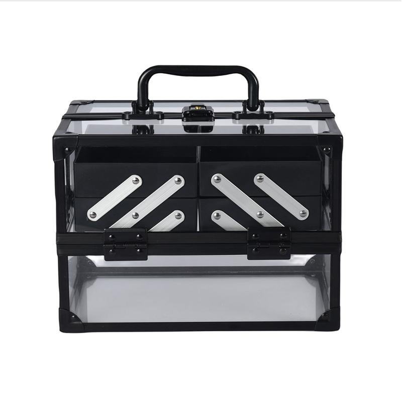 小红暑同款铝合金亚克力化妆箱