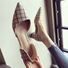 Single shoe girl 2019 new pattern Spring Tip 3CM Low-heeled shoes Large With crude Women's Shoes Versatile fashion Middle heel shoes