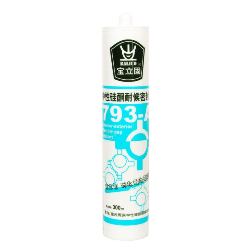 宝立固793-A中性硅酮耐候密封胶防霉玻璃胶色快干胶瓷白透明防水