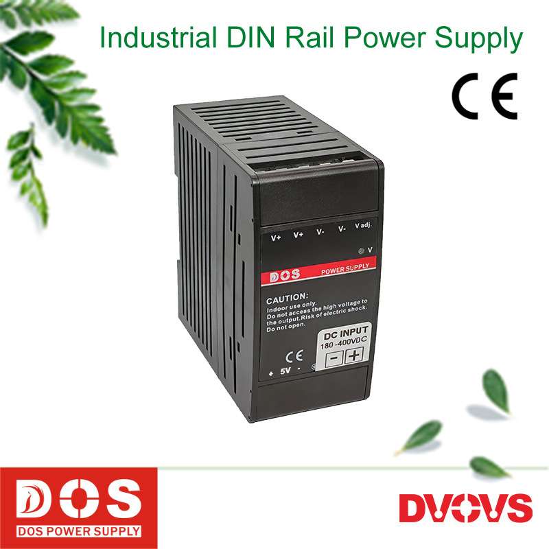 直流380V输入工业导轨式开关电源供应器100W两路输出5V3A和24V3A