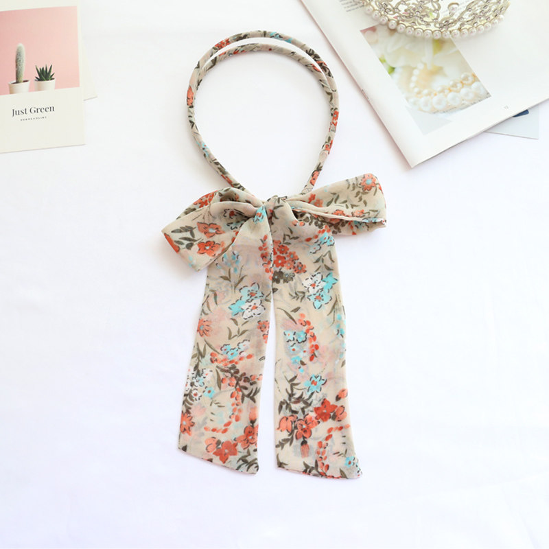 街拍仙范发箍女百搭外出系带头箍编发细长丝带绑发带飘带头绳头饰