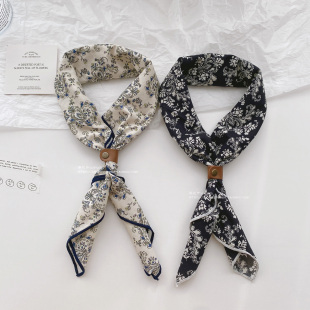 饰全棉方巾丝巾学生领巾 装 送皮扣韩系少年风原宿文艺穿搭男款 男式