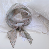 穿搭造型领巾腰带 丝巾围巾 韩版 轻薄高品质碎花欧根纱春秋长条款