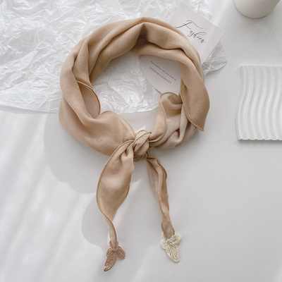 柔软亲肤拼色双面双色棉围巾围脖