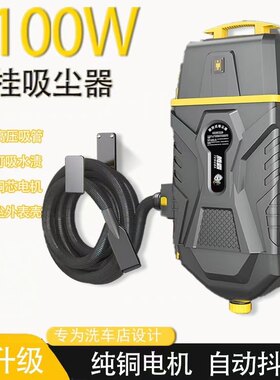 腾霸壁挂式吸尘器吸尘机挂墙壁式汽车洗车店美容店专用强力大功率