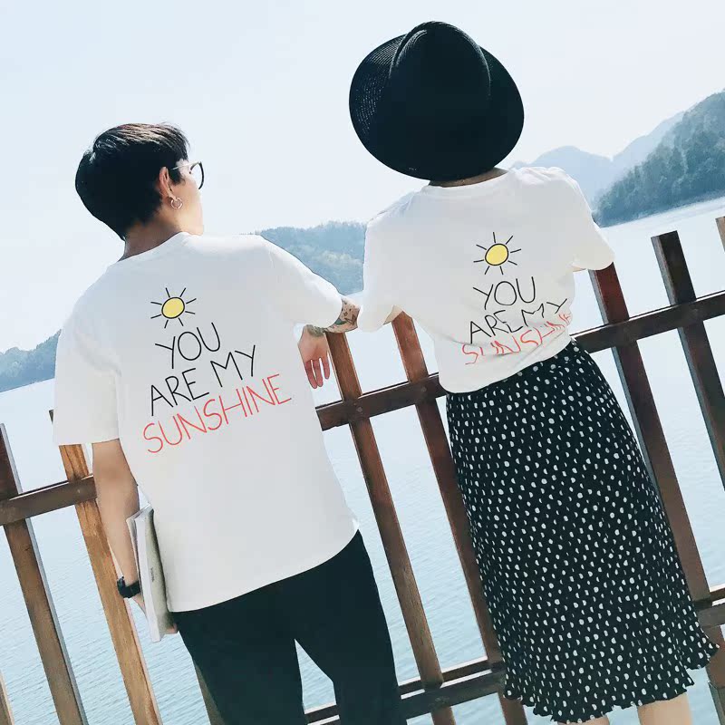2017Ïļ¾Çé¶ÌÐäTÐôyou are my sunshine×Öĸӡ»¨Ñ§Éú°à·þÅÄÕÕ·þ
