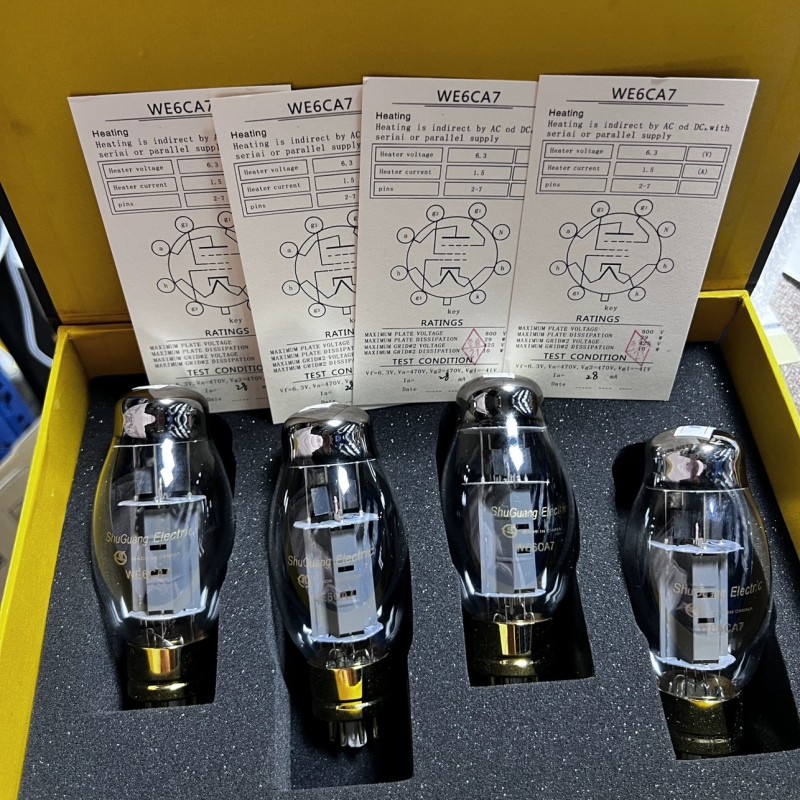 原厂精确配对WE6CA7电子管曙光