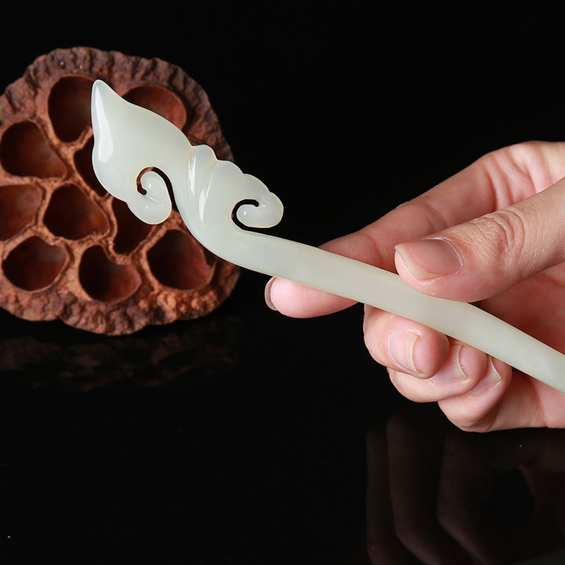 岫玉古典民族风饰品发簪