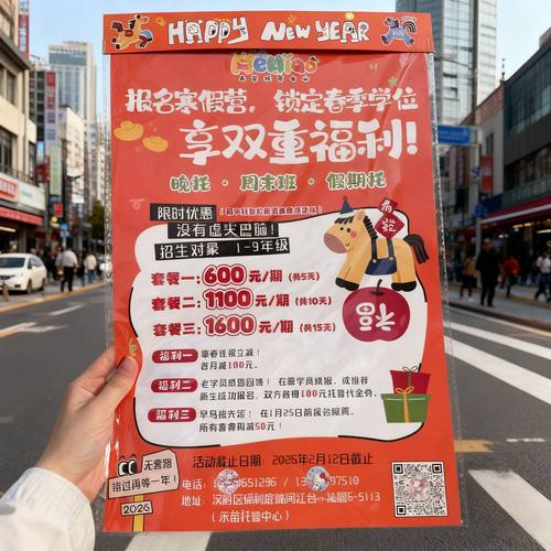 马年挂历定制招生机构地推神器