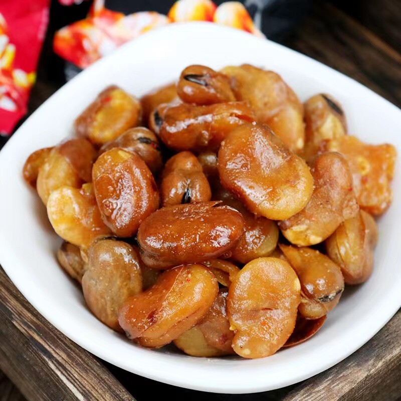 品乐家族香酥纸皮蚕豆牛肉味兰花豆蚕豆8090怀旧零食小卖部零食
